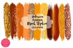 Halloween Brush Strokes Clipart I Brush Strokes Halloween Product Image 1
