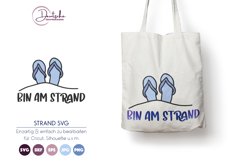 Bin am Strand | Patschen SVG Product Image 1
