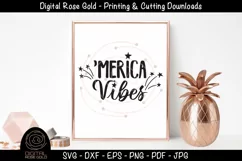 'Merica Vibes- July 4th SVG, Summer America US Fireworks SVG Product Image 1