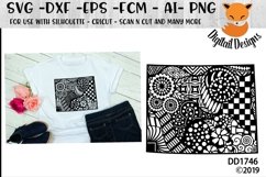 Zentangle Colorado SVG Cut File Product Image 1