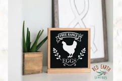 Free range eggs, chicken, Farm in SVG, DXF, PNG, EPS, PDF Product Image 2