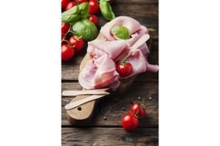 Italian traditional prosciutto with tomato and basil Product Image 1