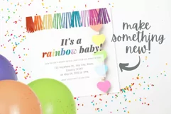 Party Tassels Watercolor Clip Art Sublimation Invitations Product Image 3