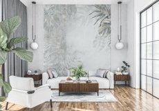 Wall mockup - Wallpaper mockup - Living room Product Image 11