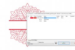 Mandala Name Frame Machine Embroidery Design in 2 sizes Product Image 2
