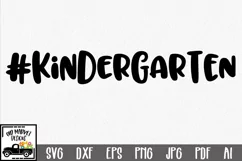 #Kindergarten SVG Cut File - Back to School DXF EPS PNG JPG Product Image 1