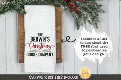 Christmas Tea Towel SVG | Christmas Cookie Company Product Image 1