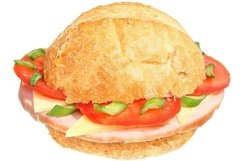 Stock Photo - Sandwiches with sausage Product Image 1