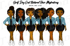 Black Woman Clipart Black Girl Clipart Denim Fashion PNG Product Image 1