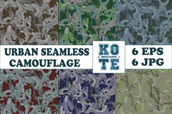 6 Seamless Military Urban Camouflage Product Image 1