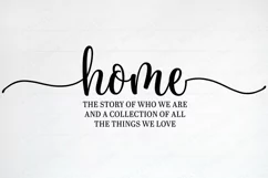 Home The Story Of Who We Are And The Things We Love SVG DXF Product Image 3