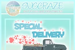 Valentines SVG | Valentines Day Special Delivery Truck SVG Product Image 4