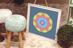 3D Mandala Layered svg Papercut SVG Yoga design t-shirt Product Image 4