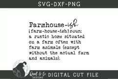 Farmhouse-ish Definition SVG, Farmhouse SVG Product Image 2