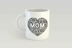 Mom svg | Mothers Day SVG | Floral Heart SVG Product Image 4