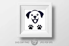 Dog face SVG | cute dog SVG | puppy | happy dog Product Image 2