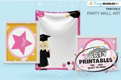 Printable Graduation Girl party wall art- Printable Party Product Image 1