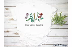 Grow Positive Thoughts Png, Sublimation Png Product Image 2