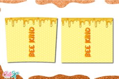 HONEY BE KIND 20 Oz. Skinny Tumbler wrap sublimation design Product Image 2
