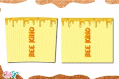 HONEY BE KIND 20 Oz. Skinny Tumbler wrap sublimation design Product Image 2