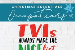 Christmas Teacher of the Visually Impaired svg - TVI svg Product Image 5