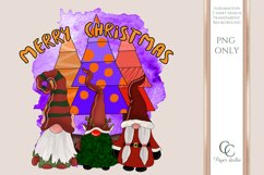PNG - Gnomes sublimation design - Merry Christmas Product Image 1