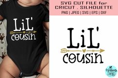 Lil&#039; cousin svg, cousin shirt svg Product Image 1