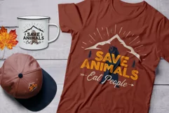 Save Animals SVG Cut File - Funny Adventure T-Shirt Camp png Product Image 1