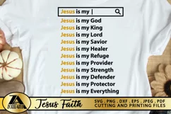 Jesus SVG PNG EPS DXF File BIBLE SVG Cross SVG GOD SVG Product Image 1