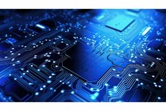vibrant blue technology background Product Image 1