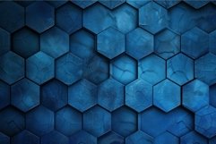 High-resolution image of a textured blue hexagonal pattern f Product Image 1