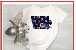 Iowa State Sunflower Sublimation Product Image 2