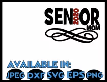 Football svg SVG DXF JPEG Silhouette Cameo Cricut Senior mom Product Image 3