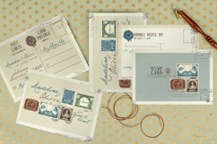 Vintage Stamp Wedding Invitation Product Image 1