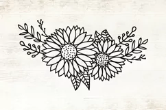 Sunflowers SVG - Sunflower Cliparts - Flowers SVG Product Image 5