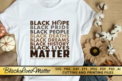 Black Lives Matter SVG PNG EPS DXF for Cutting and Printing Product Image 1