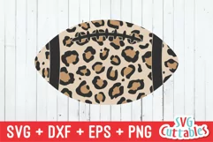 Football SVG | Leopard Print Football | Shirt Design Product Image 2
