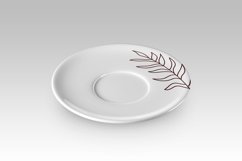 White plate, mock-up. Product Image 3