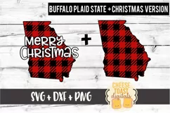 Georgia - Buffalo Plaid State - SVG PNG DXF Cut Files Product Image 2