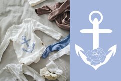 Anchor svg, Floral anchor svg, Nautical svg files for cricut Product Image 5