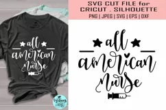 All american nurse svg, 4th of july svg Product Image 1