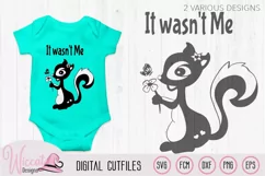 Squirrel svg, Skunk svg, girl svg, woodland svg Product Image 4