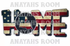 Louisiana Home State Map with flag Sublimation PNG Product Image 2