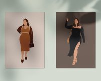 Curvy Woman SVG, abstract woman clipart,shiloutte of woman Product Image 3