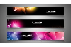banner collection. abstract background with luminous Product Image 1