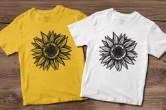 Sunflower SVG Sunflower PNG Sunflower clipart Paper cut file Product Image 3