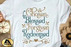 Christian SVG PNG EPS DXF Chosen SVG Blessed SVG Cut Files Product Image 4