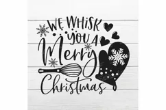 We whisk you a Merry Christmas SVG, Christmas Pot Holder Svg Product Image 2