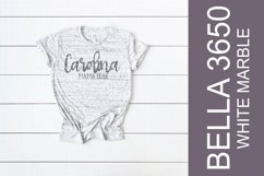 Bella Canvas 3650 White Marble Unisex T-Shirt Mock Up Product Image 1