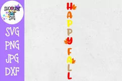 Happy Fall Leaves Welcome Sign SVG - Autumn SVG - Fall SVG Product Image 2